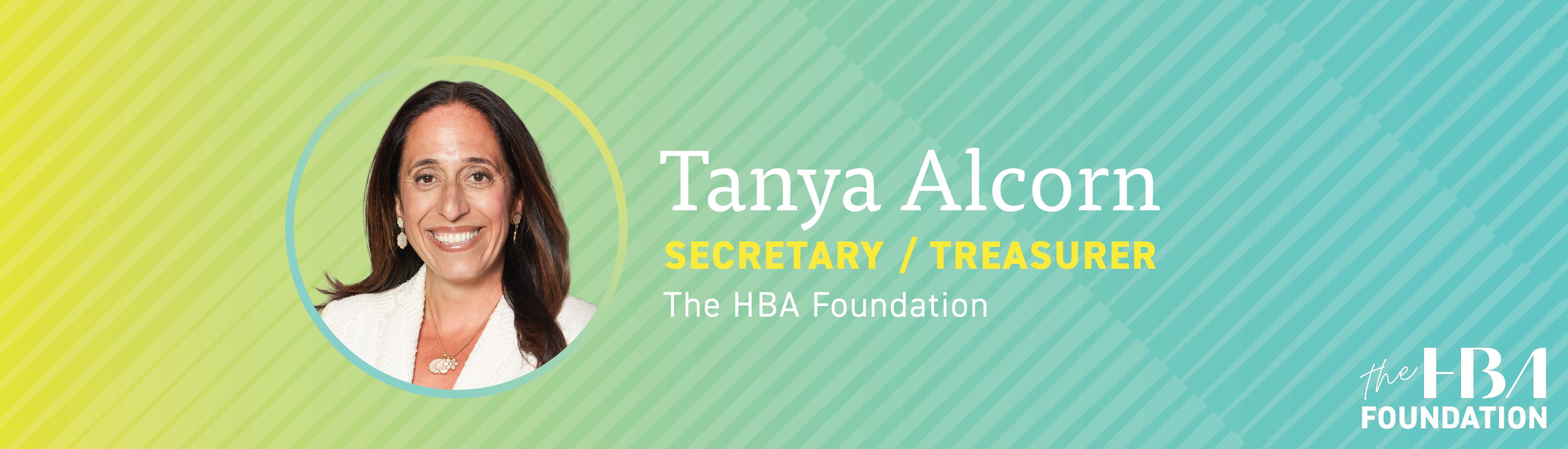 Tanya Alcorn The HBA Foundation Banner
